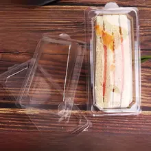 透明三角プラスチックサンドイッチパッケージ【使い捨て・ケーキボックス】