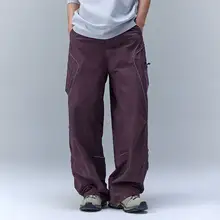 感溢れるメンズロングパンツ【アウトドア・防水・多ポケット・泥染め】