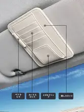 車内用多機能サンバイザークリップ【メガネホルダー・収納ボックス】