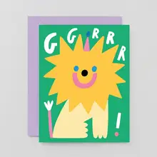 かわいいデザインの子供向け誕生日カード【カラフル・キャラクターイラスト】
