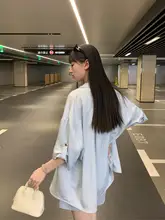 柔らかなライセリルの短袖シャツとショートパンツ【夏用・カジュアル・フィット】（セットアップ対応）