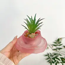 ガラス製観葉植物用フラワーベース【豊潤な琉璃デザイン・水培容器・トレイ付き】