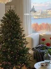 大型のリアルなLED付きクリスマスツリー【家庭用・子供向け装飾品】（セットアップ対応）