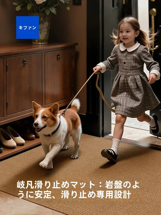 防水スラブ製 室内用玄関マット【汚れに強く洗える・シンプルデザイン】