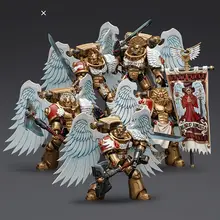 アクションフィギュア 可動 ウォーハンマー40K ブラッドエンジェルズ サングィナリーガード 5体セット 1/18スケール 「JOYTOY」