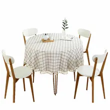 テーブルクロス【コットン麻・シンプルデザイン・長方形・ギンガムチェック】（セットアップ対応）