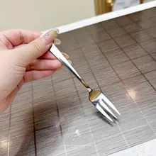 高級感あふれるステンレス製フルーツフォーク【ケーキ用・ホテル向け・デザート用】
