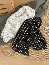 夏季用の細長いスカーフ【レトロスタイル・軽やかで幅狭・首に巻けるデザイン】
