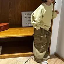 韓国子供服 男の子用長袖Tシャツ【春用・おしゃれデザイン・大きいサイズ対応】（セットアップ対応）