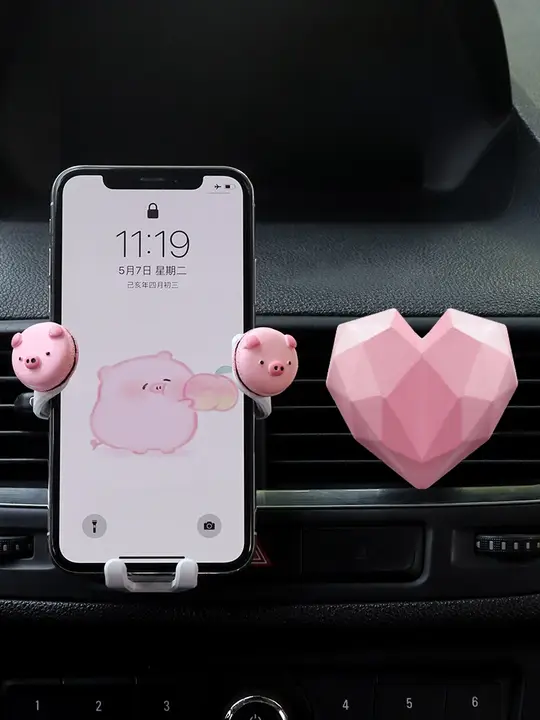 車載スマホホルダー【多機能・クリンチタイプ・エアコン通気口取付け】