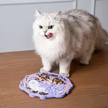 ペット用シリコン食事プレート【犬・猫用・遅食用・舐めるおもちゃ】