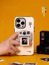 スマホケース チェキ風フレーム スタンド一体型 フィルム風 写真 シンプル インスタ映え 韓流 iPhone対応 クリエイティブ 「Ufology」
