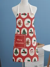 クリスマスデザインの防水エプロン【男女兼用・かわいいスタイル・キッチン用】