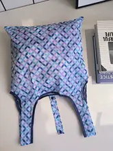 シンプルなアートデザイン！幾何学模様の折りたたみエコバッグ【手提げ・ショッピング用・ポータブル】