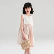 子供用 ノースリーブワンピース【夏用・コットン・カジュアル・ファッション】