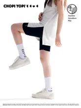 子供用 夏の運動ヨガサイクリングパンツ【紫外線対策・五分丈】（セットアップ対応）