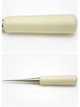 日本製 木製ステンレス鋼 穴あけ用直型ポンチ【レザー加工用・T型工具】