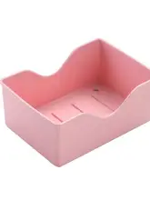 家庭用プラスチック製 骨付き肉専用皿【デスク用・フルーツプレート】