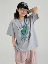 コットン製 レディース 半袖Tシャツ【フィット・クルーネック・夏用】