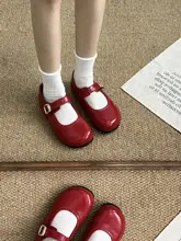 パンプス レディース 浅口 ラウンドトゥ シークレットヒール レッド 無地 ヴィンテージ 着回し フレンチ風