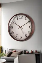 TQJ 洗練されたデザインのローマ風木製壁掛け時計【静音・石英・家庭用】