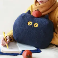 可愛い猫頭デザインの暖手枕【毛羽立ち感・冬季用・午後の昼寝に最適】