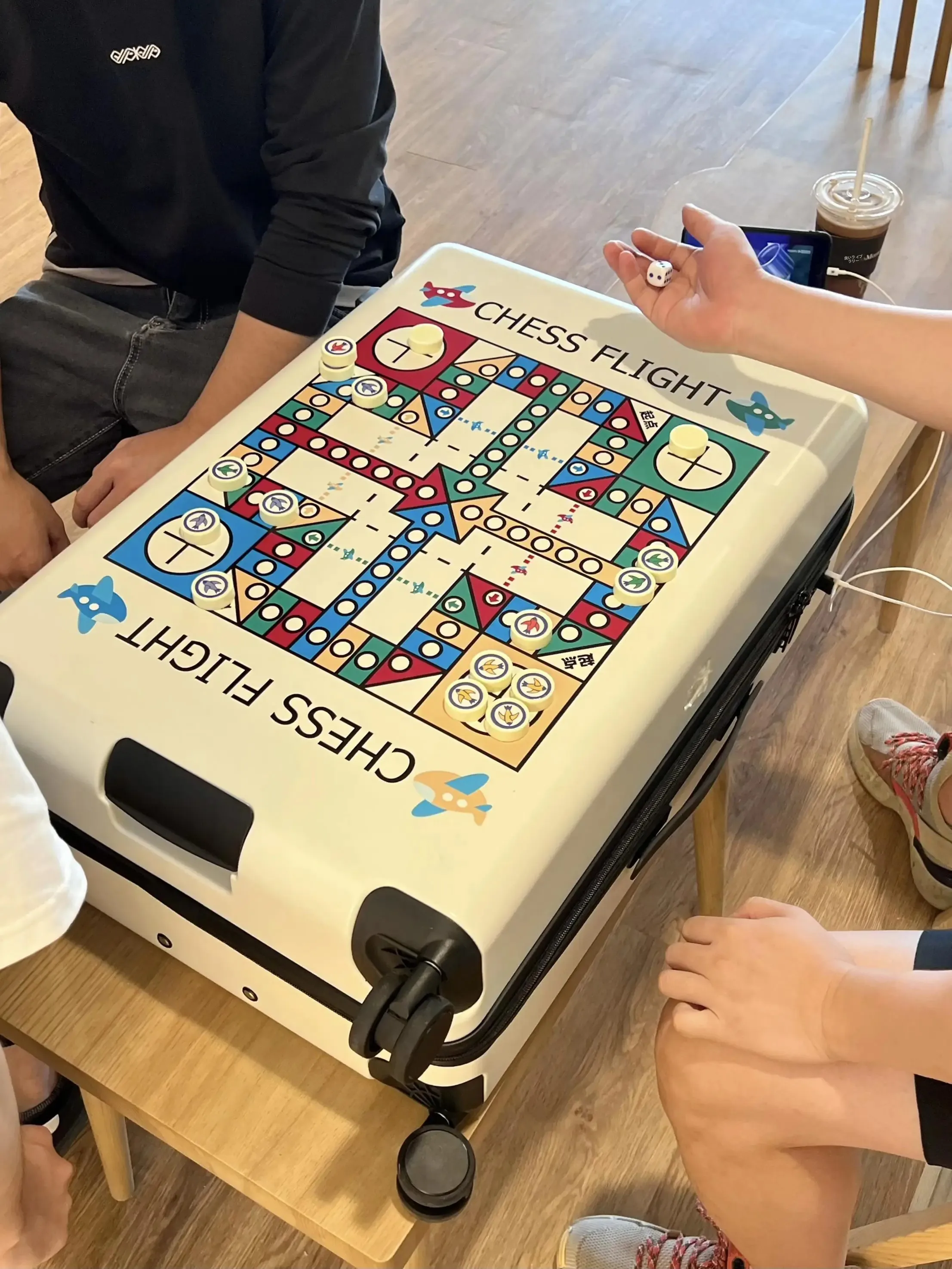 インス風キャリーケース：2泊3日旅行や家族出張に最適な軽量ナイロン製トラベルボードゲームケース