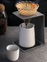 コーヒーサーバーセット 陶器 手作り コーヒーカップ ハンドドリップポット シンプル 家庭用 ホームカフェ