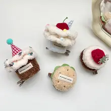 ふわふわケーキデザインのヘアクリップ【サイドクリップ・女性用】