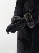 保温性に優れたウサギ毛PUレザー手袋【ファッション性と快適さを両立】