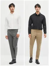 JSSD HOMME メンズ春用長袖ビジネスシャツ【通勤・カジュアル】