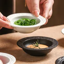 小皿 陶器 上品 おしゃれ 家庭用 取り皿 薬味皿 醤油皿 火鍋 つけだれ 小鉢 前菜