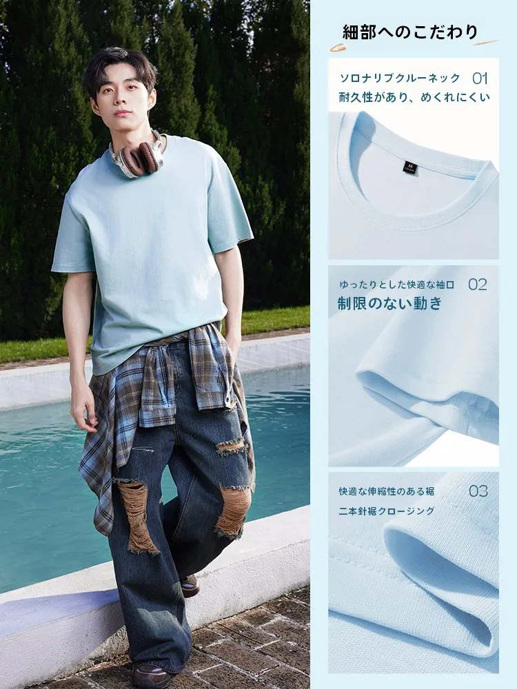 夏のTシャツで失敗しない着こなしは？墨緑の純綿Tシャツが解決する理由