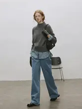 Joli Choose ハイネックウールセーター【50%ウール・シンプルデザイン・カジュアル・フレンチスタイル】