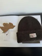 おしゃれなワインレッドニット帽【ウール・保温・ユニセックス】