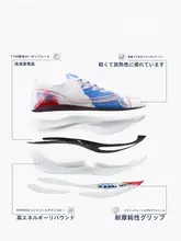 軽量で反発性に優れたマラソン用ランニングシューズ【メンズ・カーボンプレート搭載・透湿性】