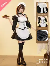 メイド服コスプレ【アニメ風・女性用・フルセット】（セットアップ対応）