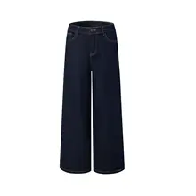 April20th ダークデニムパンツ レディース【春秋用・ストレート・ルーズ・ワイドレッグ・ロングパンツ】