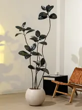 高級感あふれるフェイク植物！大きなゴムの木【和のテイスト・リビング用】
