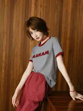 感溢れるカジュアルセットアップ【ロゴ入り短袖Tシャツ・サイドストライプワイドパンツ】（セットアップ対応）