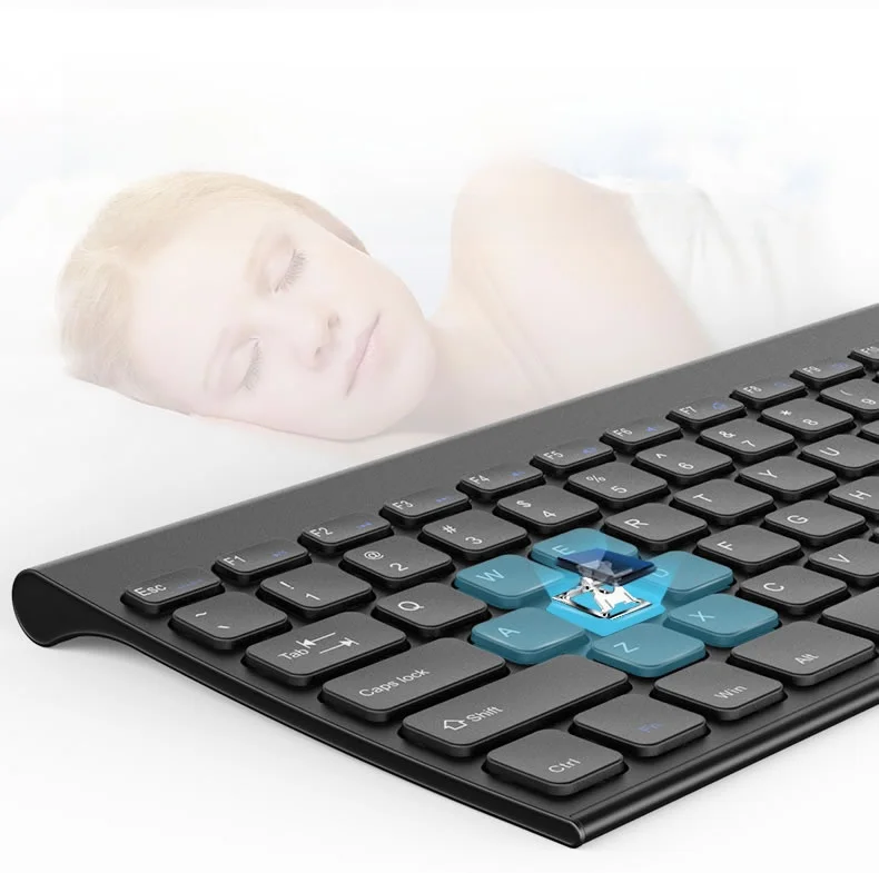 在宅ワーク環境を低コスト整備｜B．O．W 超薄型充電式ワイヤレス小型キーボードとマウスセット