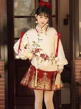 チャイニーズスタイルのロリータドレス【冬用・漢元素・新年向け】（セットアップ対応）