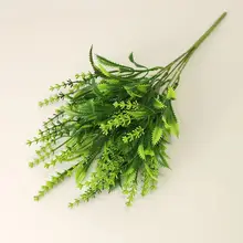 ユーカリとスターフラワーの飾り用プラスチック造花束【単枝・フェンス装飾用】