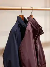 高密度ナイロン防水素材の男性用カジュアルスタンドカラージャケット