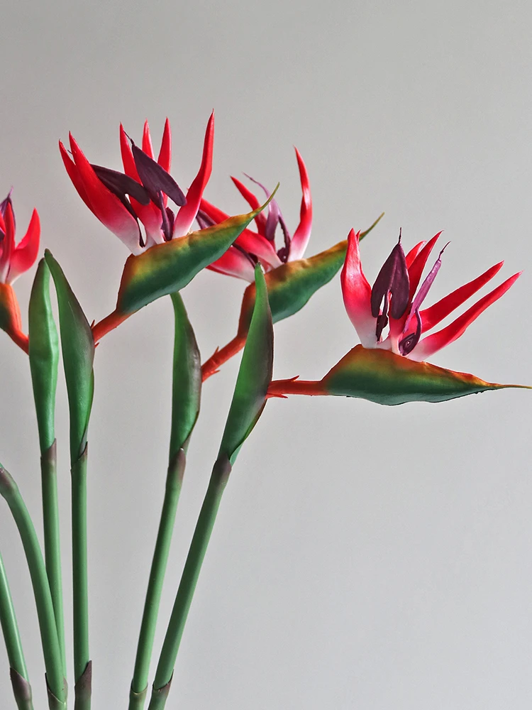 リアルな玉蘭と薔薇のアレンジ フラワーインテリア：新中式風冬花壇のデザインと実用性