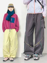 男女兼用 冬用アウトドア ワイドストレートパンツ【極上の柔らかさ・保温・工装デザイン】