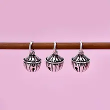 手作りDIYアクセサリー素材【925純銀のベルチャーム・タイシルバーのブレスレット用ペンダント】