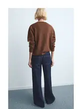 デニムパンツ レディース ヴィンテージデニム ローウエスト ワイドレッグ フロアリング 高身長 夏 「MANGO」