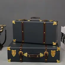 レトロデザインの木製手提げボックス【収納用・撮影小道具】