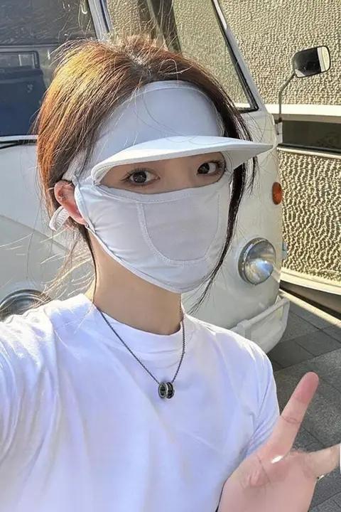日焼け防止マスク 女性用 マスク 冷感通気性 運転用